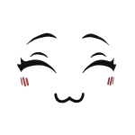 Cute flushed face