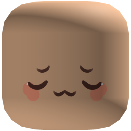 ♡ (Tan) Shy Small Kitty Frowning Face Roblox item