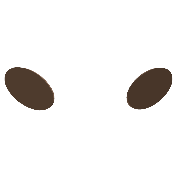 Light Brown Chibi Eyebrows