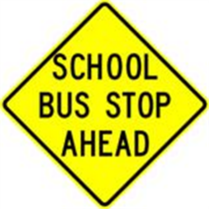 school bus stop sign Roblox decal