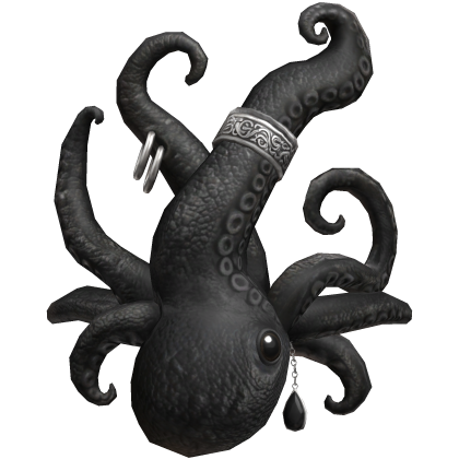 Black Silver Octopus Face Mask