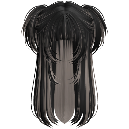 Vamp Long Straight Pigtails Black&Ash Roblox item