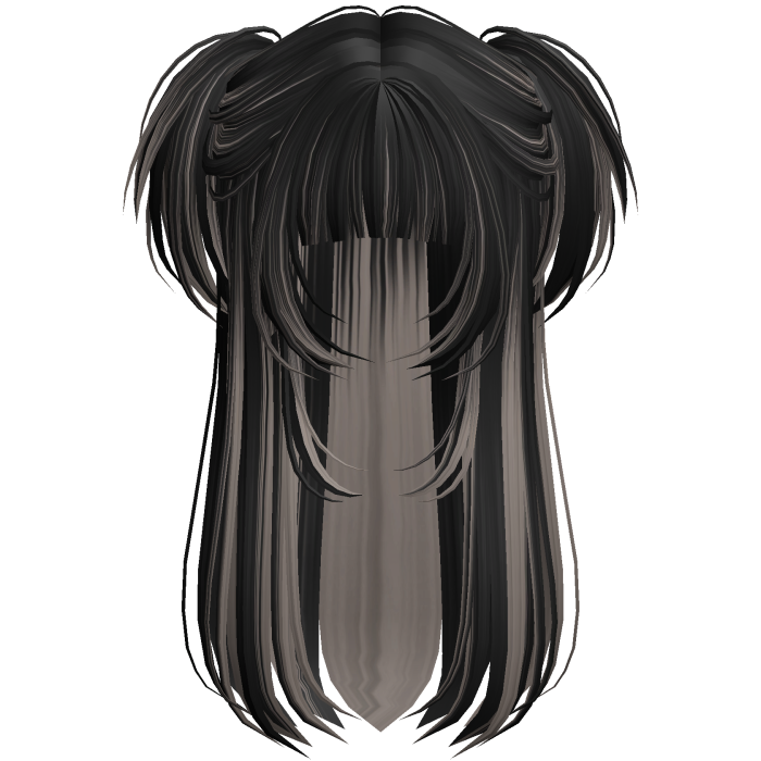 Vamp Long Straight Pigtails Black&Ash