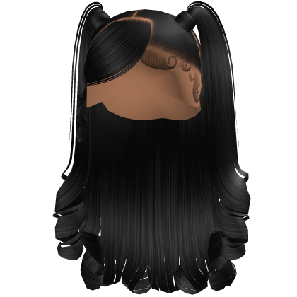 Christmas Curly Pigtails (black) thumbnail