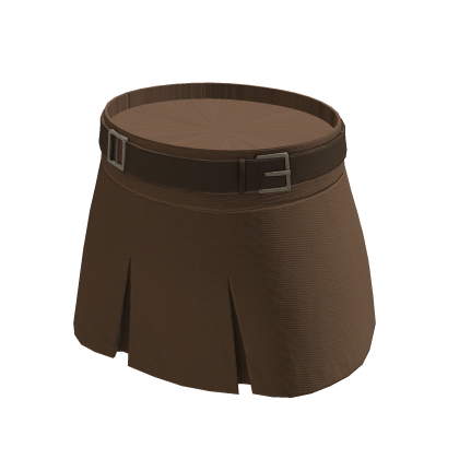 Coffee Brown Belt miniskirt