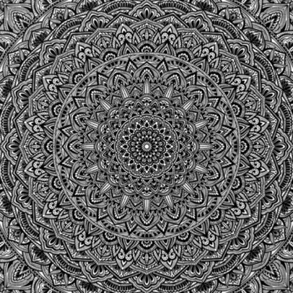 [TRENDY] black & white mandala Roblox decal