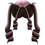 ݁⋆. 𐙚♡|Curly brown n pink twintails hair݁|⋆. ♡