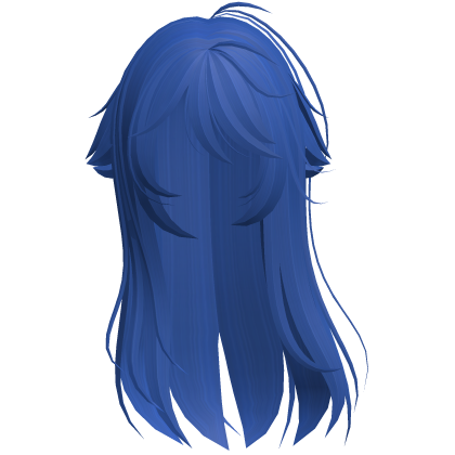 Blue Shy Moe Cat Girl Windy Whispy Hair