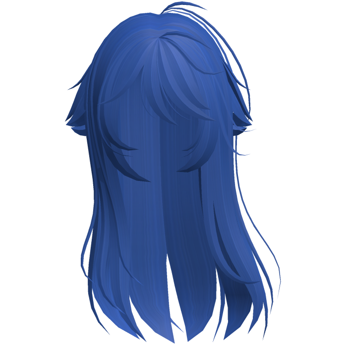 Blue Shy Moe Cat Girl Windy Whispy Hair