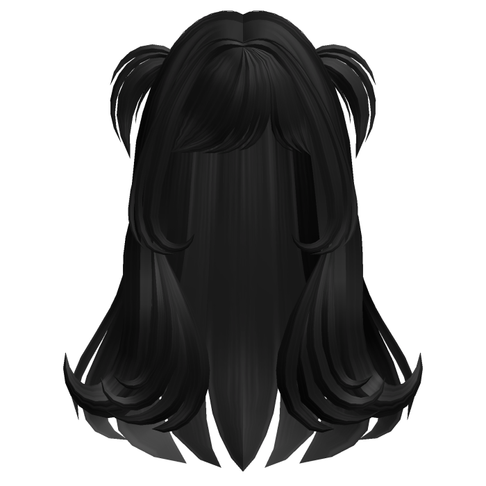 Cute Long Kawaii Doll Pigtail Hair (Black)