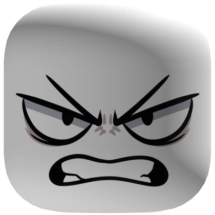 Angry Rage Face White | Roblox Item - Rolimon's
