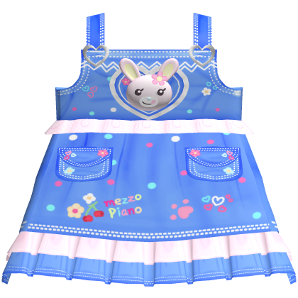 🍓 mezzo piano mimi overalls light denim