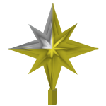 Golden Star Tree Topper