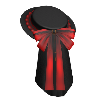  Victorian Sapphire Hair Small Hat Veil Bow Black Roblox item