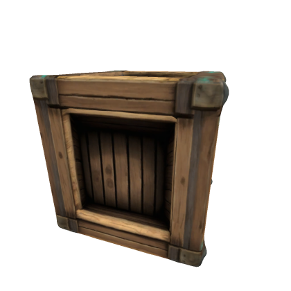 Stylized Low-Poly Wooden Crate