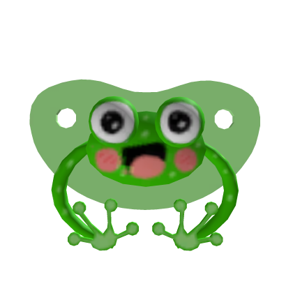 Kawaii Frog Pacifier Roblox catalog item