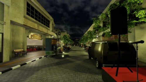 In the streets