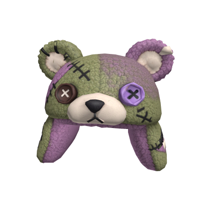 stitched zombie bear ushanka 
