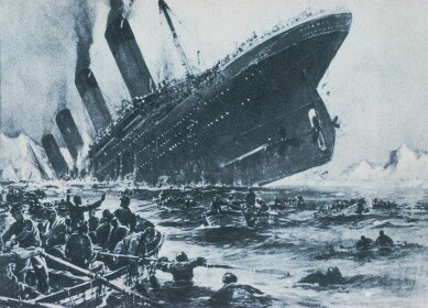 R.M.S. "Titanic" | Iceberg Feild Sinking Painting
