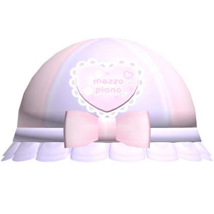 Pastel Pink Purple Cutecore Mezzo Piano Bucket Hat