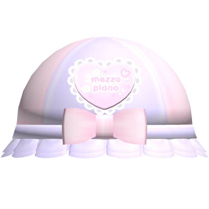 Pastel Pink Purple Cutecore Mezzo Piano Bucket Hat