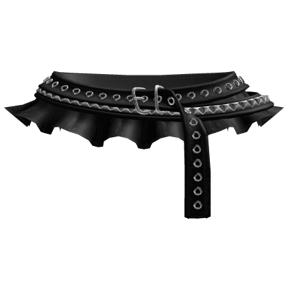 3.0 gothic black mini skirt w emo studded belts Roblox item
