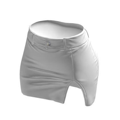 Skirt White Tight High Waisted Mini Chibi Chic Y2K