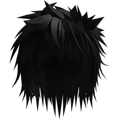 dark black emo spiky messy vampire anime boy hair