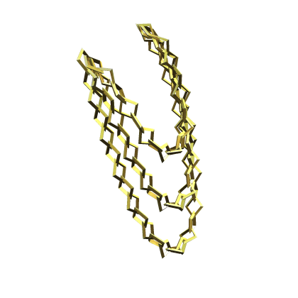 Waist 3 Chains Emo Punk | Left Hip | Gold thumbnail