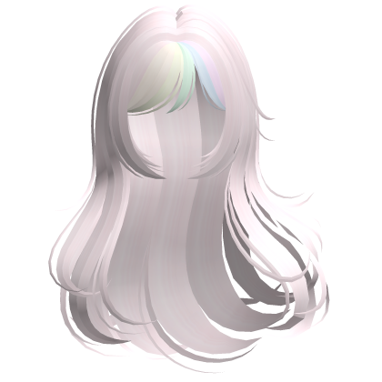 ♡ long windy flowy anime hair in rainbow pink Roblox item