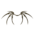 Golden Metallic Blade Wings