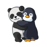 Panda and Penguin Squad and cats