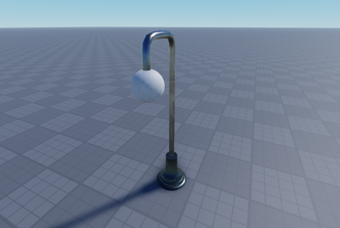 ArcLume Street Lamp – Soft Curved Urban Light preview 1