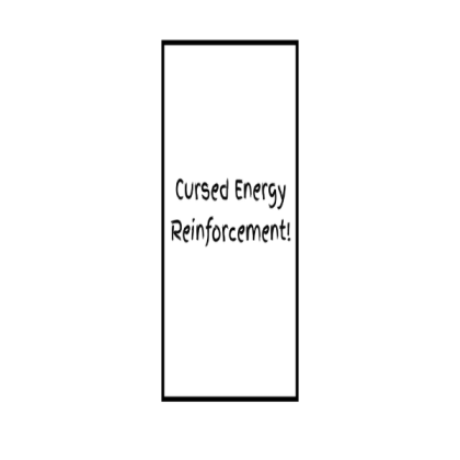 Cursed Energy Reinforcement Textbubble Roblox decal