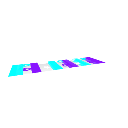 preppy purple and blue neon bridge!