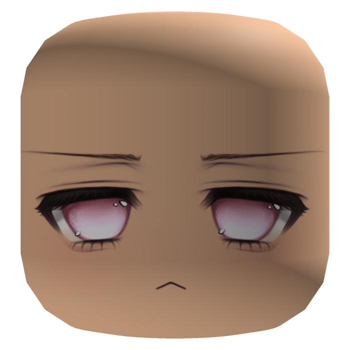 Kawaii Sleepy Eyes Face