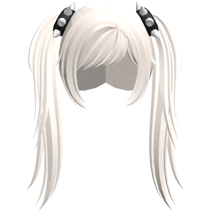 ♡ FREE : platinum messy scene pigtails w/ spikes thumbnail