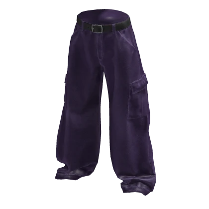 Y2K Baggy Cargo Pants - Purple Roblox item render