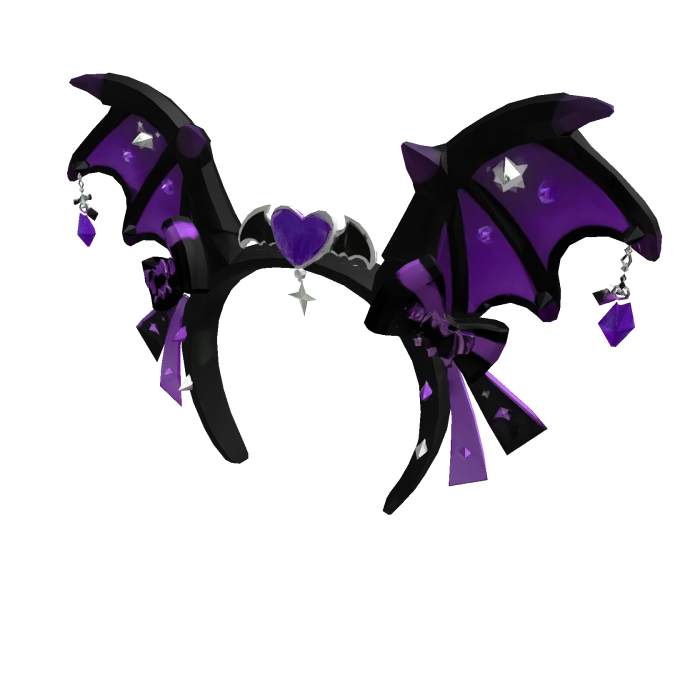 Purple Bat Wing Headband