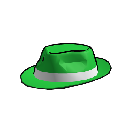 Cartoony Green Fedora Roblox item