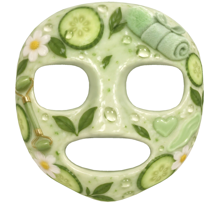 Glossy Cucumber Spa Face Mask