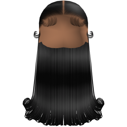 Christmas Half Up Half Down W Flipped End (Black) thumbnail