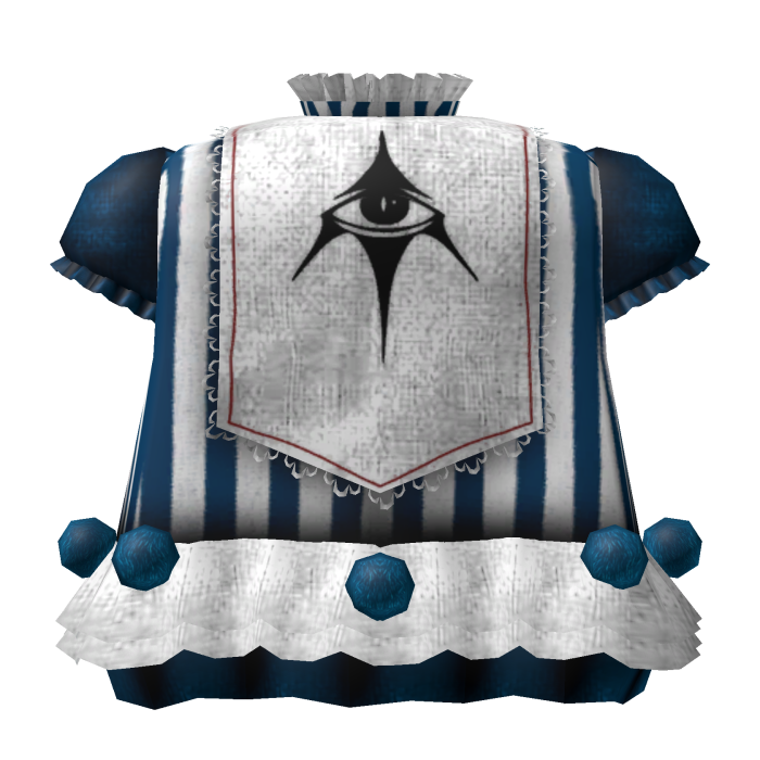 ҂ ♧ blue gothic pierrot silly circus jester dress