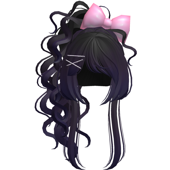 Elegant Curly Darling Bow Updo in Twilight