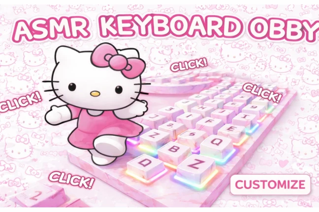 [ NEW KEYS & SLAP TOOL] หอคีย์บอร์ด ASMR - Roblox