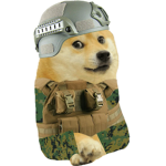 gas masked doge