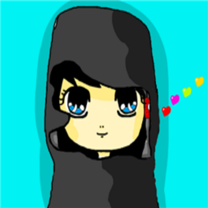 Random anime girl with hoodie Roblox decal