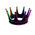 [⏳] [Limited] Black And Rainbow Mini Crown