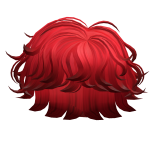 Red Messy Boy Hair
