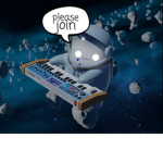 Bongo cats in space